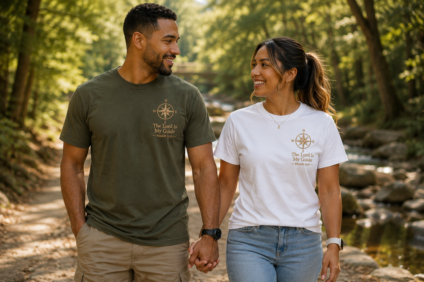 The Lord is My Guide Premium Embroidered Shirt