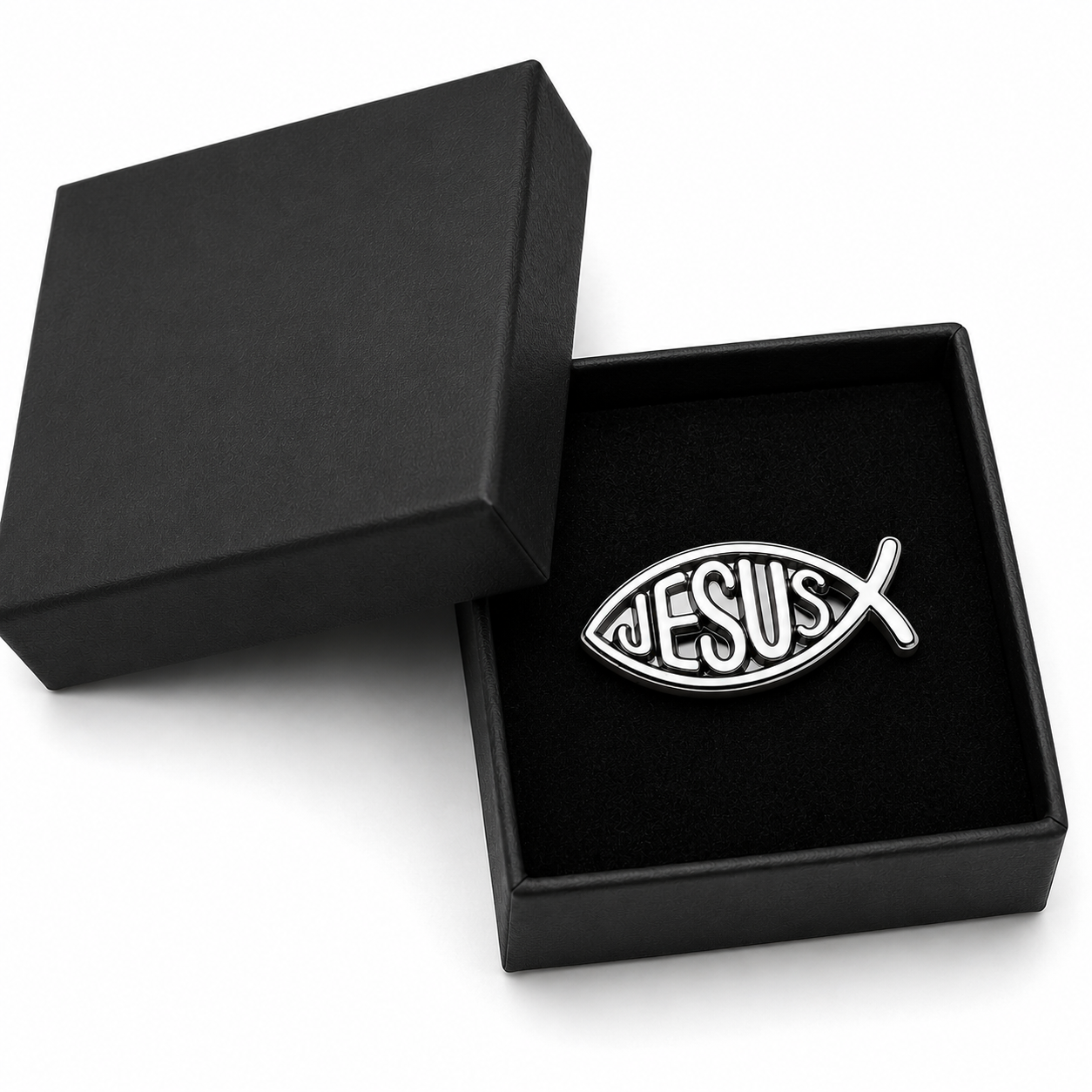 Jesus Ichthus Fish Pin