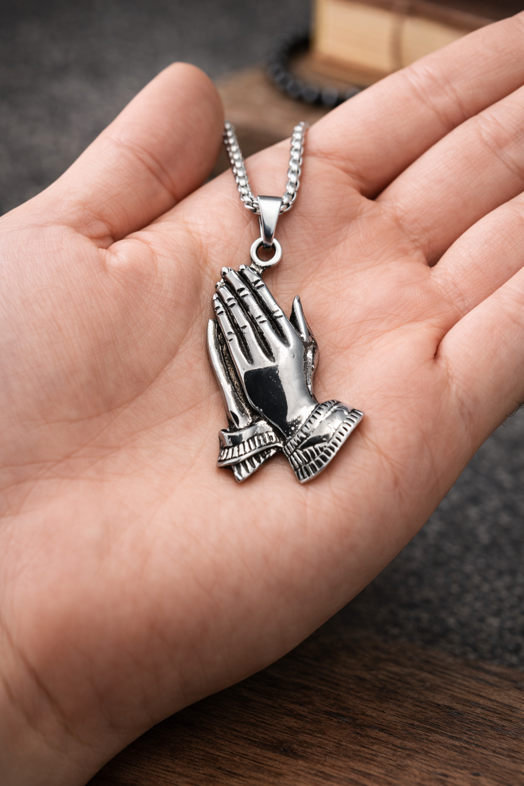Praying Hands Necklace