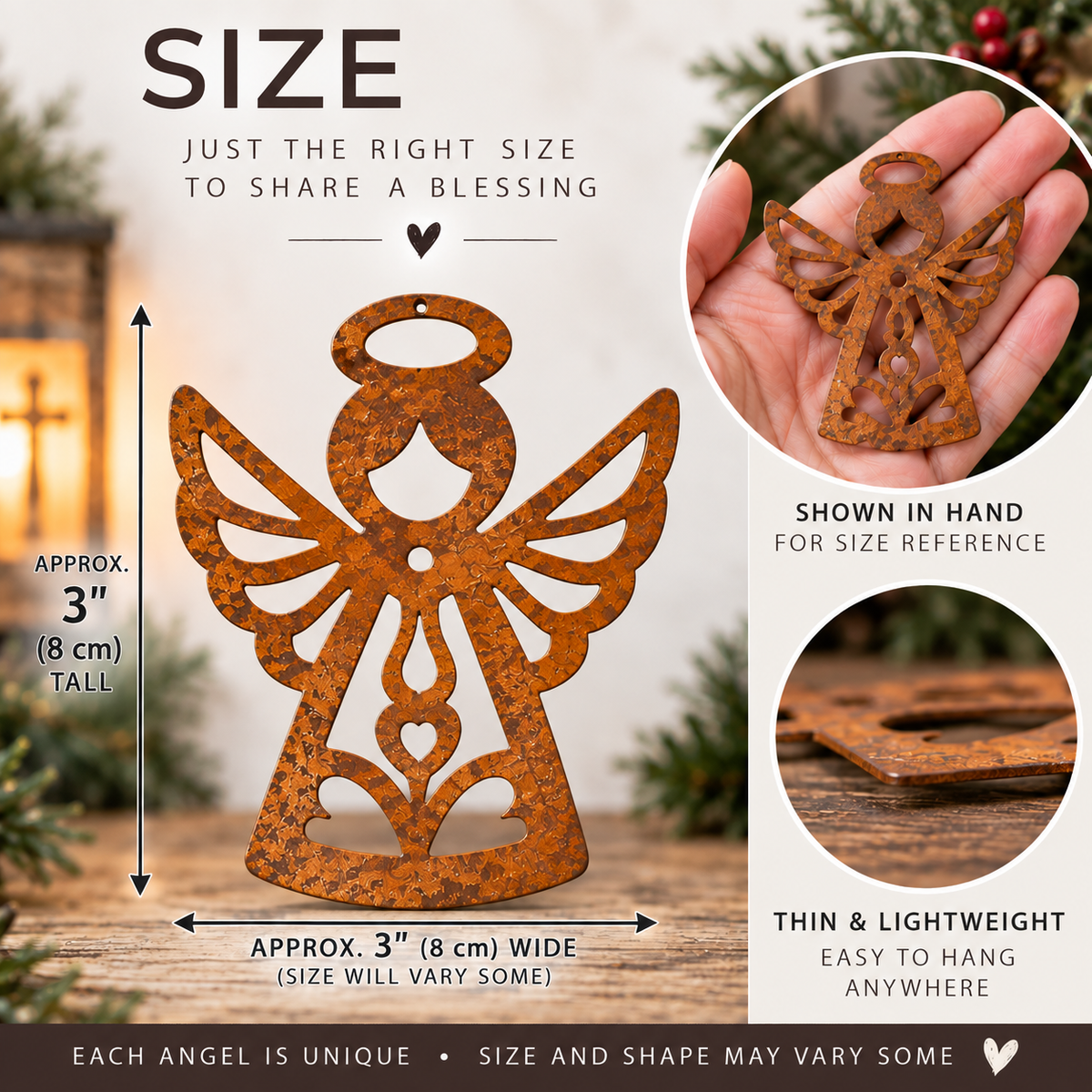 Rustic Angel Ornament – A Little Blessing to Share