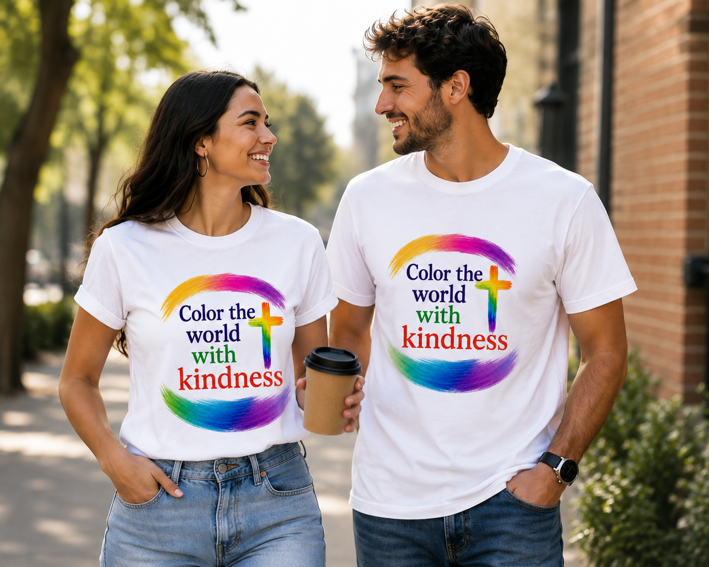 Color the World with Kindness T-Shirt / Sweatshirt • Christian Encouragement Tee