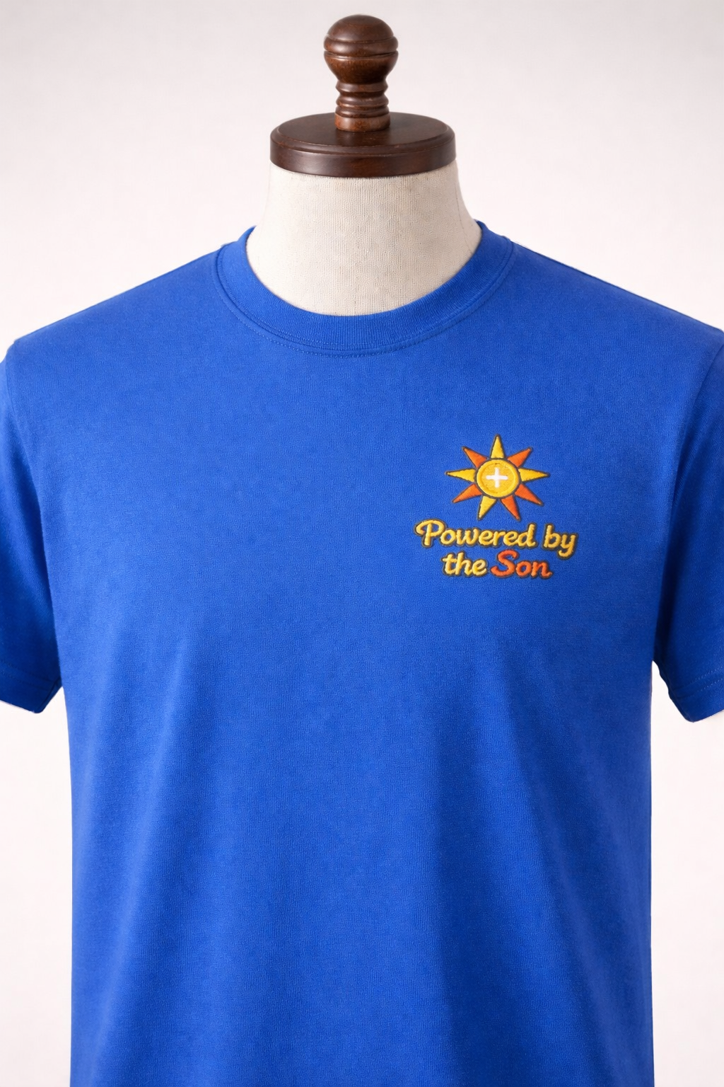 "Powered by the Son" - Premium Embroidered Christian Shirt