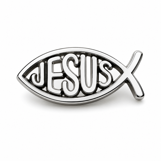 Jesus Ichthus Fish Pin
