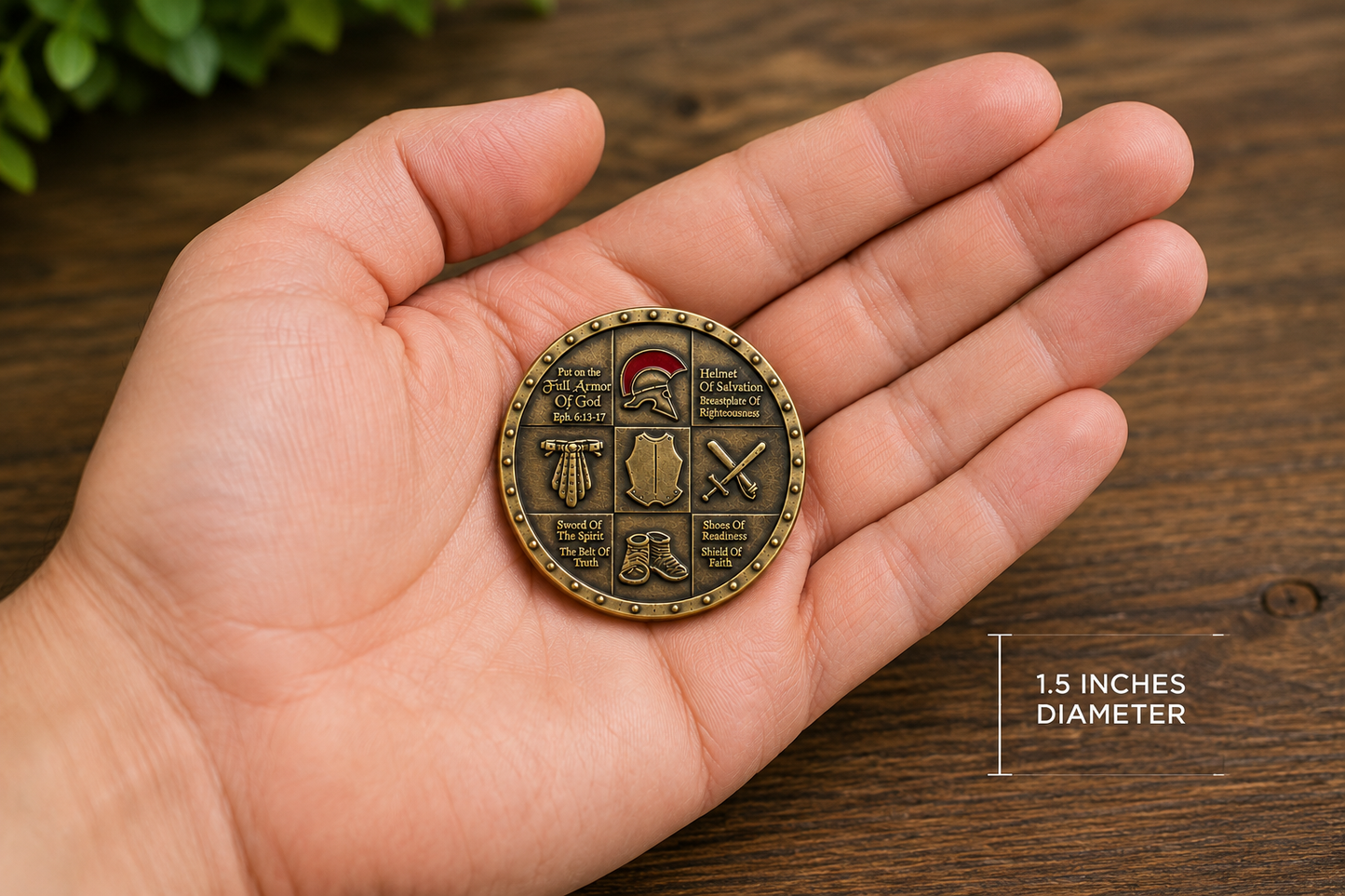Armor of God Prayer Coin | Ephesians 6:13-17